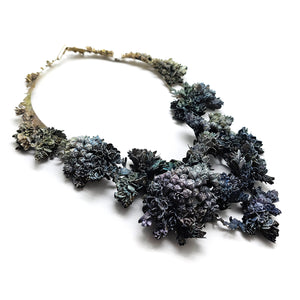 Blue Flora in Dubio Necklace-Necklaces-Hanna Liljenberg-Pistachios