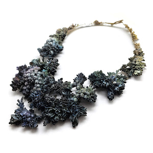 Blue Flora in Dubio Necklace-Necklaces-Hanna Liljenberg-Pistachios