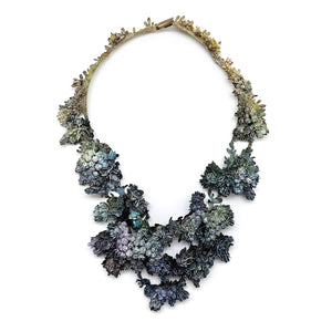 Blue Flora in Dubio Necklace-Necklaces-Hanna Liljenberg-Pistachios