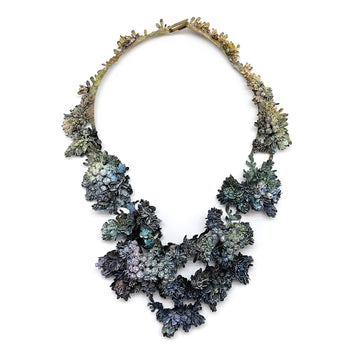 Blue Flora in Dubio Necklace
