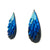 Blue Gradient Droplet Aluminum Earrings-Earrings-Eunseok Han-Pistachios