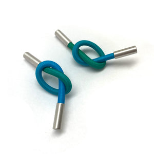 Blue Knot Earrings-Earrings-Gilly Langton-Pistachios