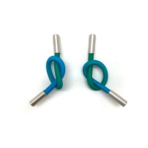 Blue Knot Earrings-Earrings-Gilly Langton-Pistachios
