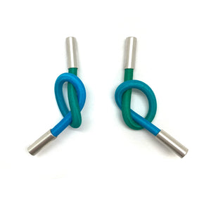 Blue Knot Earrings-Earrings-Gilly Langton-Pistachios