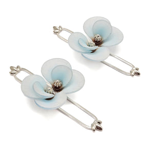 Blue Leaf Blade Earrings-Earrings-YeJin Choi-Pistachios
