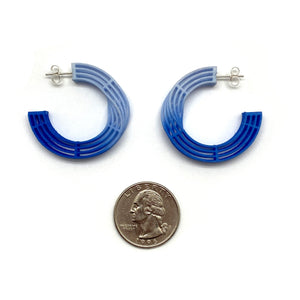 Blue Mobius Hoops-Earrings-Eve Balashova-Pistachios