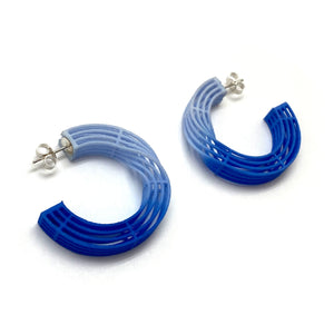 Blue Mobius Hoops-Earrings-Eve Balashova-Pistachios