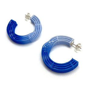 Blue Mobius Hoops-Earrings-Eve Balashova-Pistachios