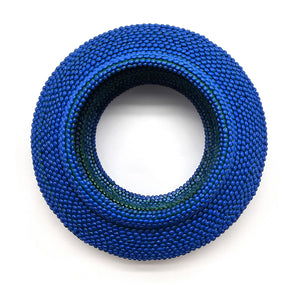 Blue Mock Weave Bracelet-Bracelets-Carina Shoshtary-Pistachios