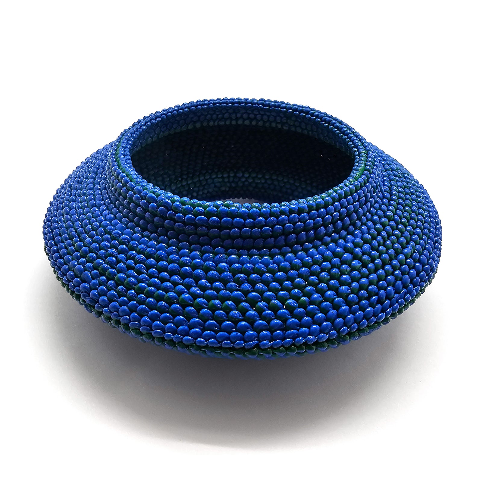 Blue Mock Weave Bracelet-Bracelets-Carina Shoshtary-Pistachios