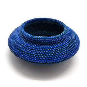 Blue Mock Weave Bracelet-Bracelets-Carina Shoshtary-Pistachios