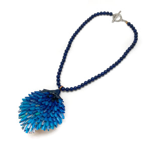 Blue Ombre Aluminum Pendant Necklace-Necklaces-Eunseok Han-Pistachios