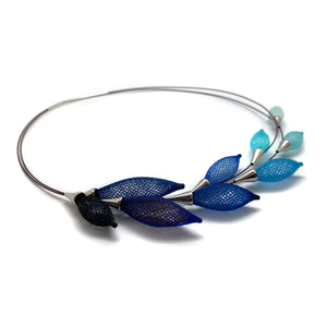 Blue Ombre Necklace-Necklaces-Dorine Decayeux-Pistachios