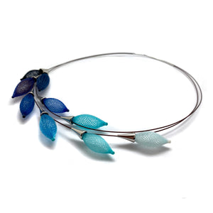 Blue Ombre Necklace-Necklaces-Dorine Decayeux-Pistachios