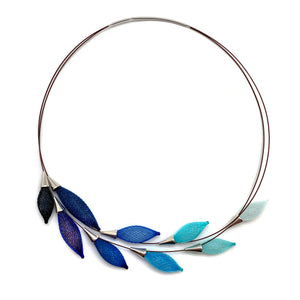 Blue Ombre Necklace-Necklaces-Dorine Decayeux-Pistachios