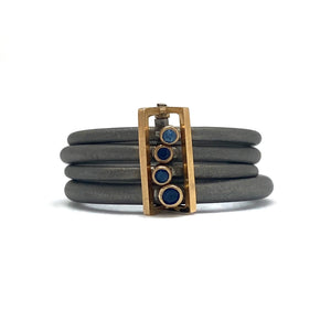 Blue Sapphire Suspended Ring-Rings-Jacek Byczewski-Pistachios