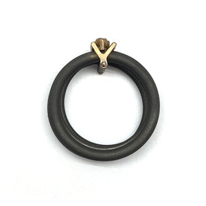 Blue Sapphire Suspended Ring-Rings-Jacek Byczewski-Pistachios