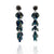 Blue Starburst Studs with Long Petal Jackets-Earrings-So Young Park-Pistachios
