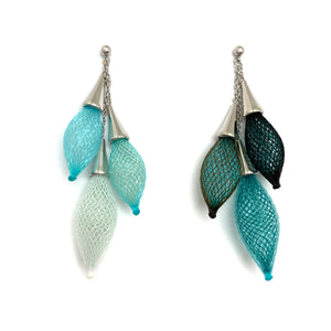 Blue White Ombre Bundle Earrings-Earrings-Dorine Decayeux-Pistachios