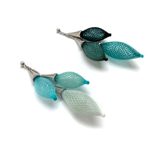 Blue White Ombre Bundle Earrings-Earrings-Dorine Decayeux-Pistachios