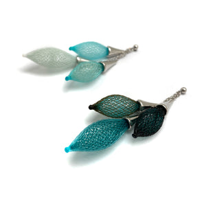 Blue White Ombre Bundle Earrings-Earrings-Dorine Decayeux-Pistachios