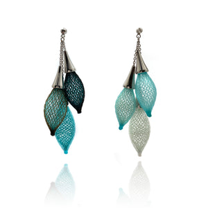 Blue White Ombre Bundle Earrings-Earrings-Dorine Decayeux-Pistachios