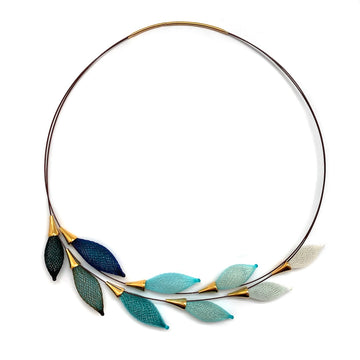 Blue White Ombre Necklace