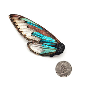 Blue Wing Brooch-Pins-Märta Mattsson-Pistachios