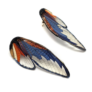 Blue Wing Earrings-Earrings-Märta Mattsson-Pistachios