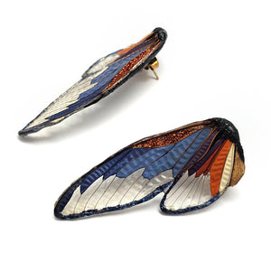 Blue Wing Earrings-Earrings-Märta Mattsson-Pistachios