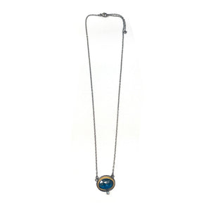 Blue Zircon Necklace-Necklaces-Austin Titus-Pistachios