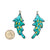 Blue and Gold Layered Aluminum Earrings-Earrings-Eunseok Han-Pistachios
