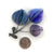 Blue and Purple Three Flower Brooch-Pins-Naoko Yoshizawa-Pistachios