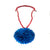 Blue and Red Aluminum Medallion Necklace-Necklaces-Eunseok Han-Pistachios