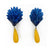 Blue and Yellow Aluminum Earrings-Earrings-Eunseok Han-Pistachios