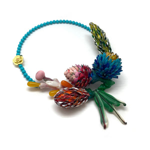 Blushing Bouquet Necklace-Necklaces-Eunseok Han-Pistachios