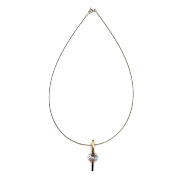 Bold CZ and Gold Pendant