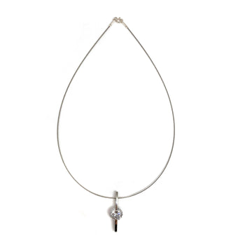 Bold CZ and Silver Pendant