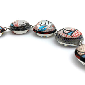 Boobie Trap Domed Link Bracelet-Bracelets-Jennifer Merchant-Pistachios