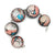 Boobie Trap Domed Link Bracelet-Bracelets-Jennifer Merchant-Pistachios