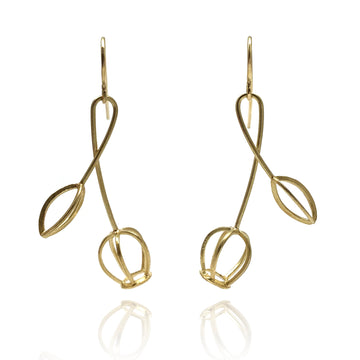 Botanical Bloom Gold Earrings