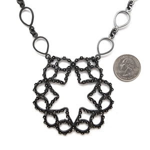 Bow Medallion Necklace-Necklaces-Liz Clark-Pistachios