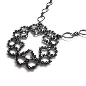 Bow Medallion Necklace-Necklaces-Liz Clark-Pistachios
