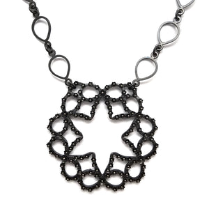Bow Medallion Necklace-Necklaces-Liz Clark-Pistachios