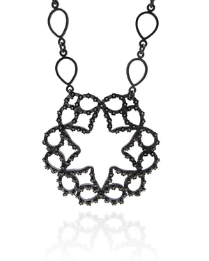 Bow Medallion Necklace-Necklaces-Liz Clark-Pistachios