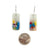 Bright Blue and Yellow Rectangle Earrings-Earrings-Asami Watanabe-Pistachios