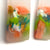 Bright Green and Orange Rectangle Earrings-Earrings-Asami Watanabe-Pistachios