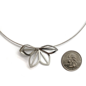 Bright Hyacinth Fold Necklace-Necklaces-Karin Jacobson-Pistachios