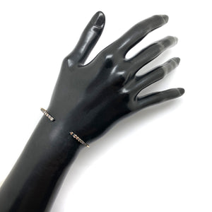 Brown Diamond Open Cuff-Bracelets-Manuk Durmazguler-Pistachios