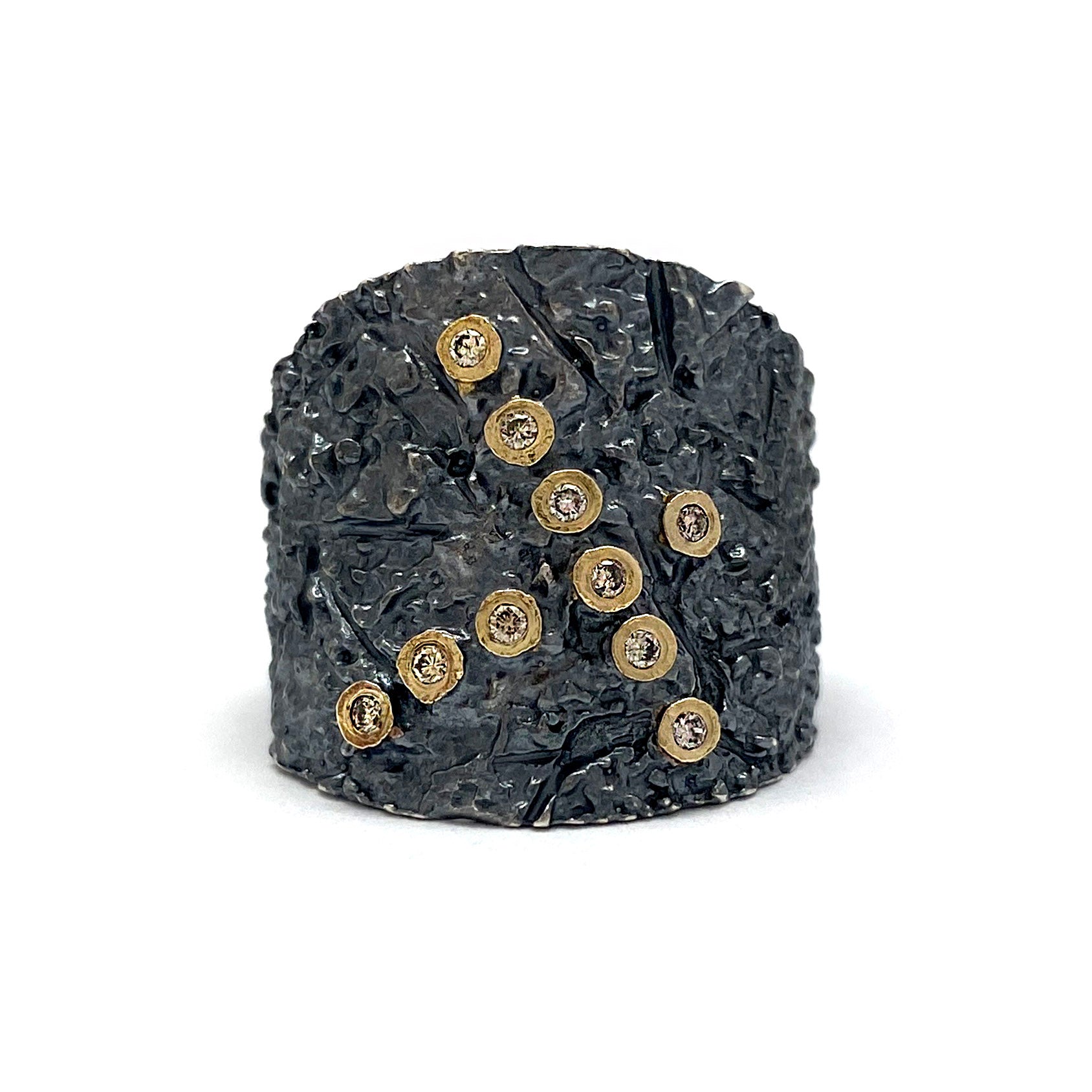 Brown Diamond Ring-Rings-Apostolos-Pistachios